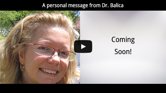 A personal message from Dr. Balica